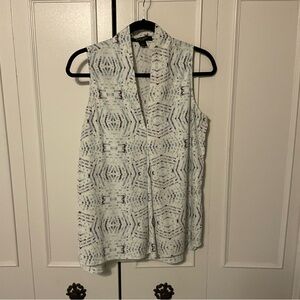 Patterned Sleeveless Top